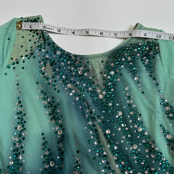 New Figure Skating Dress Size 10 (5~8T) with Hair Scrunchies (120~130cm) - Picture 6 of 10